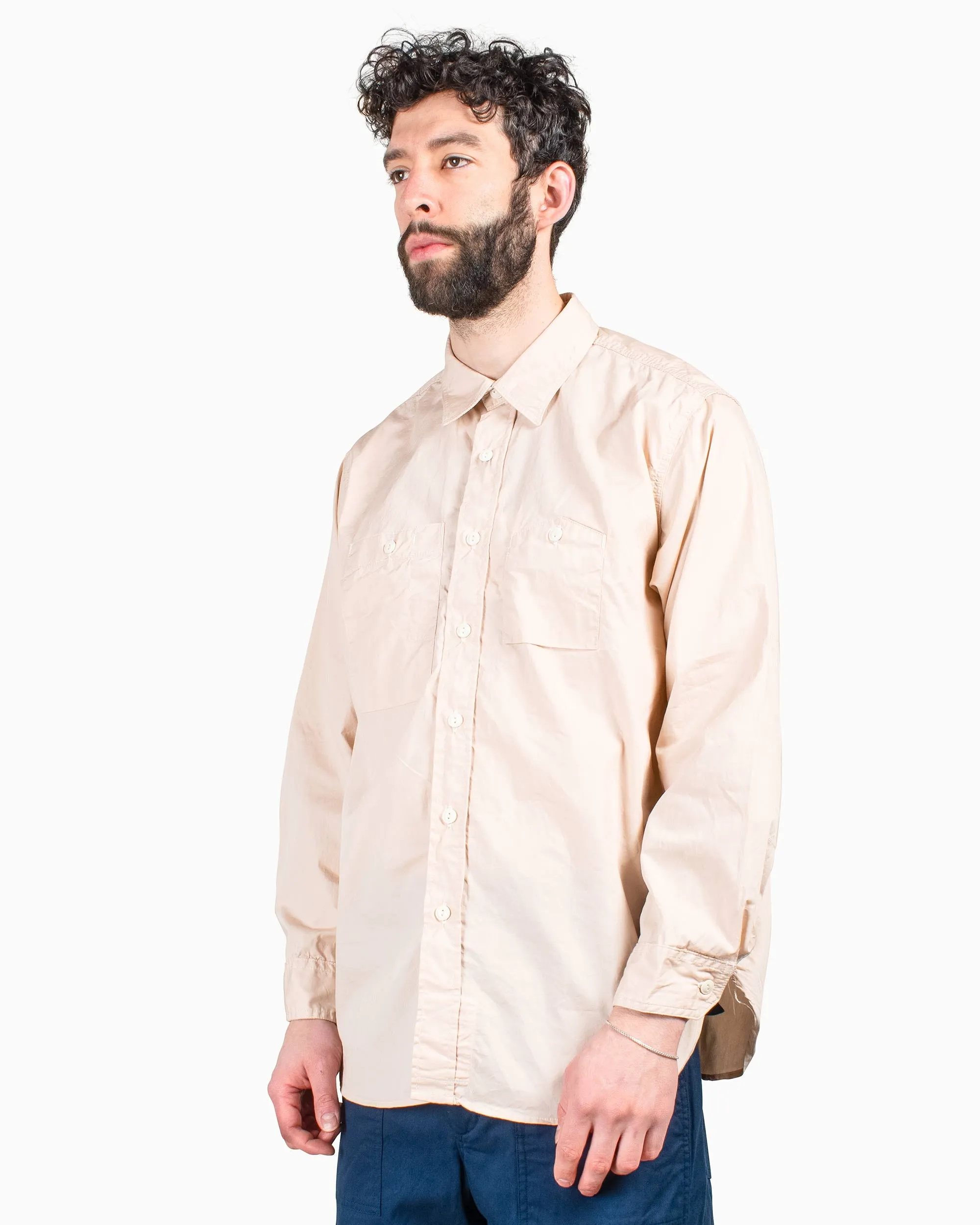 Engineered Garments Work Shirt Pink Superfine Poplin Interview Ready