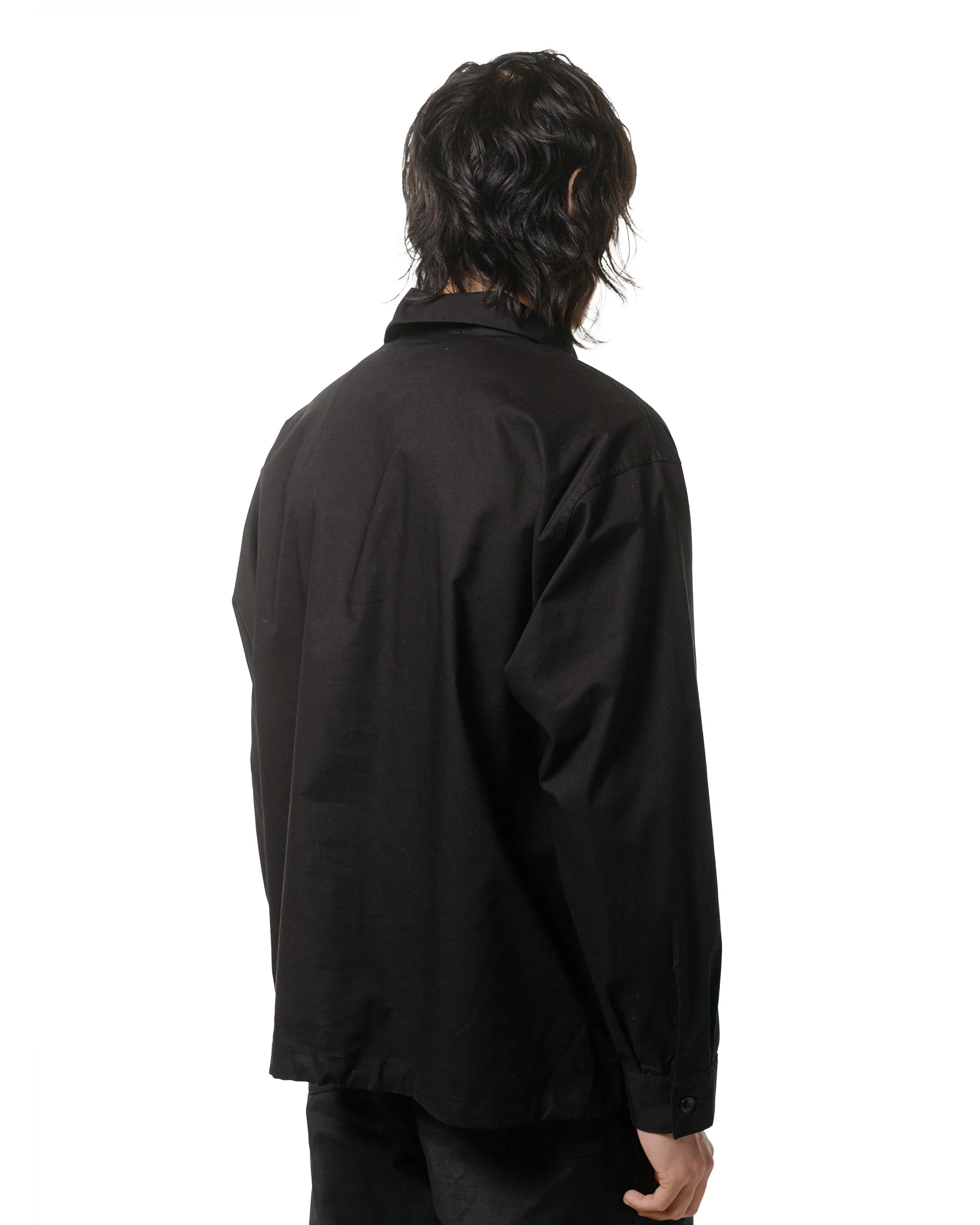 Engineered Garments Workaday Jumper Shirt Black Kona Cotton Edgy Fashion