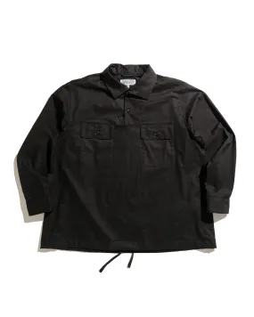 Engineered Garments Workaday Jumper Shirt Black Kona Cotton Tear Resistant Reinforcement Seamless Side Panels