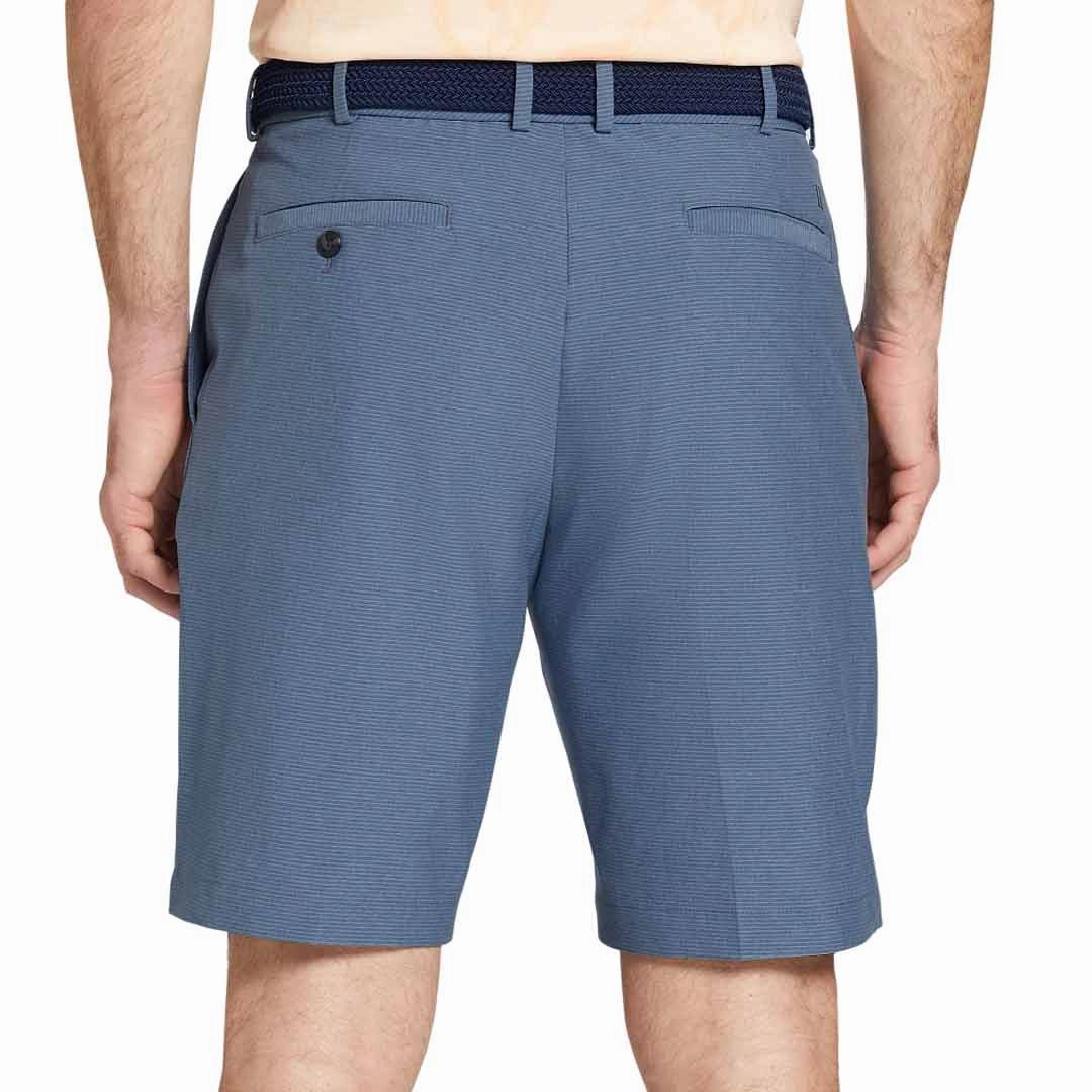 Walter Hagen - Men's Plain Micro Lines Shorts (MGA14175 410) Yarn Dye Effect Comfort Driven