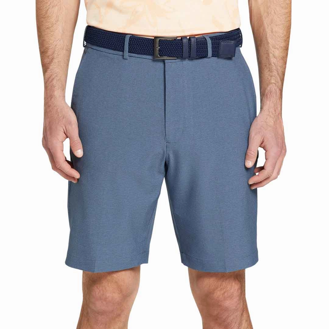 Walter Hagen - Men's Plain Micro Lines Shorts (MGA14175 410) Anti Microbial Fiber Blend