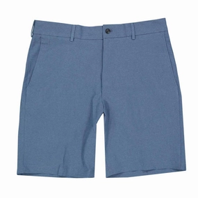 Walter Hagen - Men's Plain Micro Lines Shorts (MGA14175 410) Form Focus Bonded Stitch Details