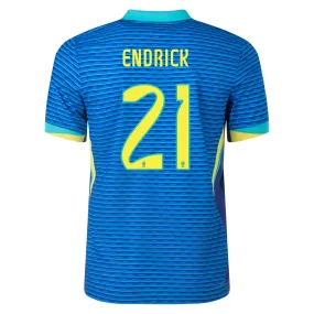 Vivid Pattern Advanced Elasticity Fibers Nike Brazil Authentic Endrick Away Jersey 24/25 Soar/Dynamic Yellow)