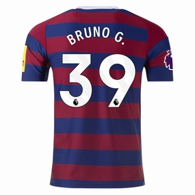 adidas Newcastle United Bruno Guimar?es Away Jersey w/ EPL Patch 24/25 (Team College Blue/Night Sky) Workout Gear Style Performance