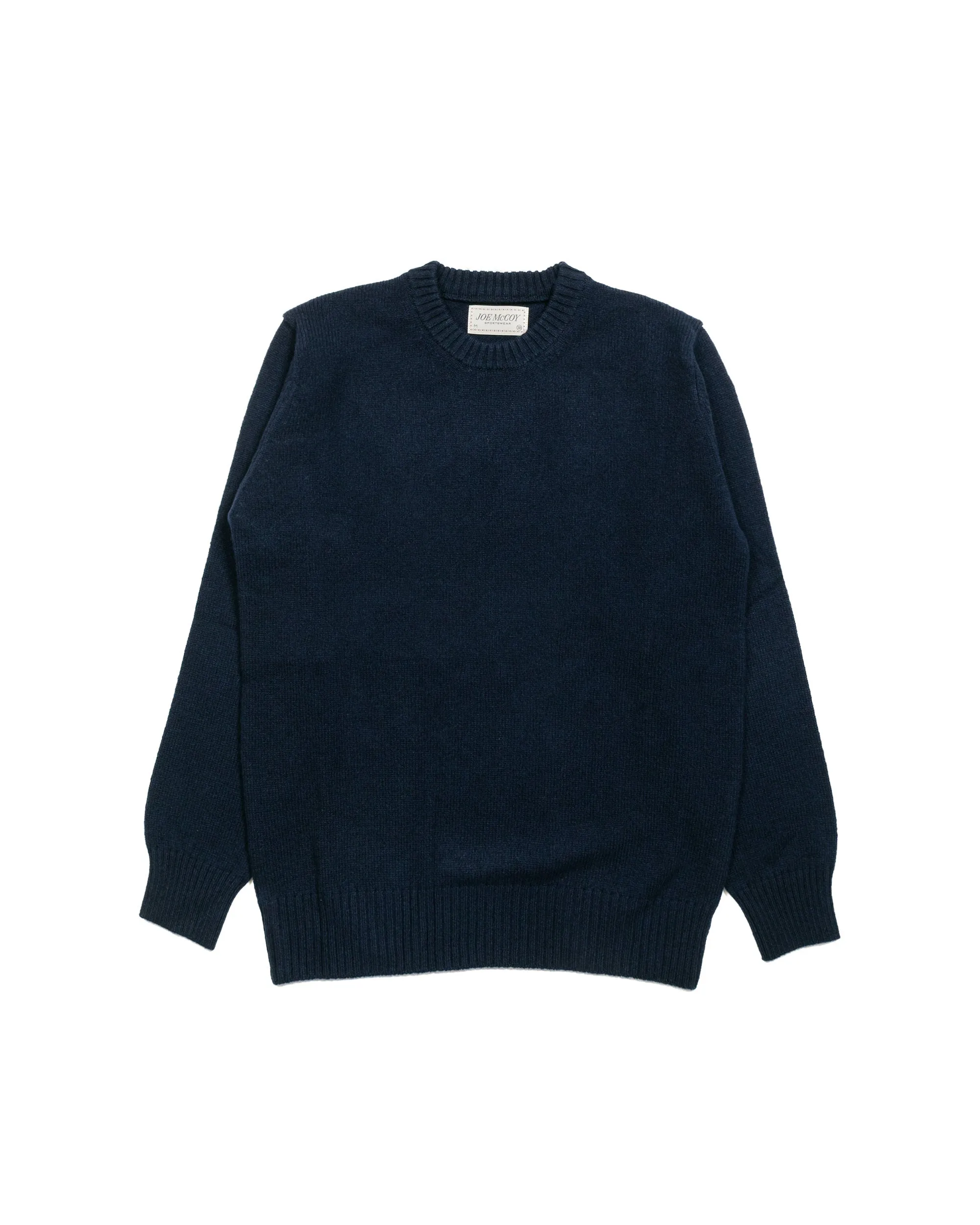 The Real McCoy's MC21114 Wool Crewneck Sweater Navy Quality control product mass produced efficiency