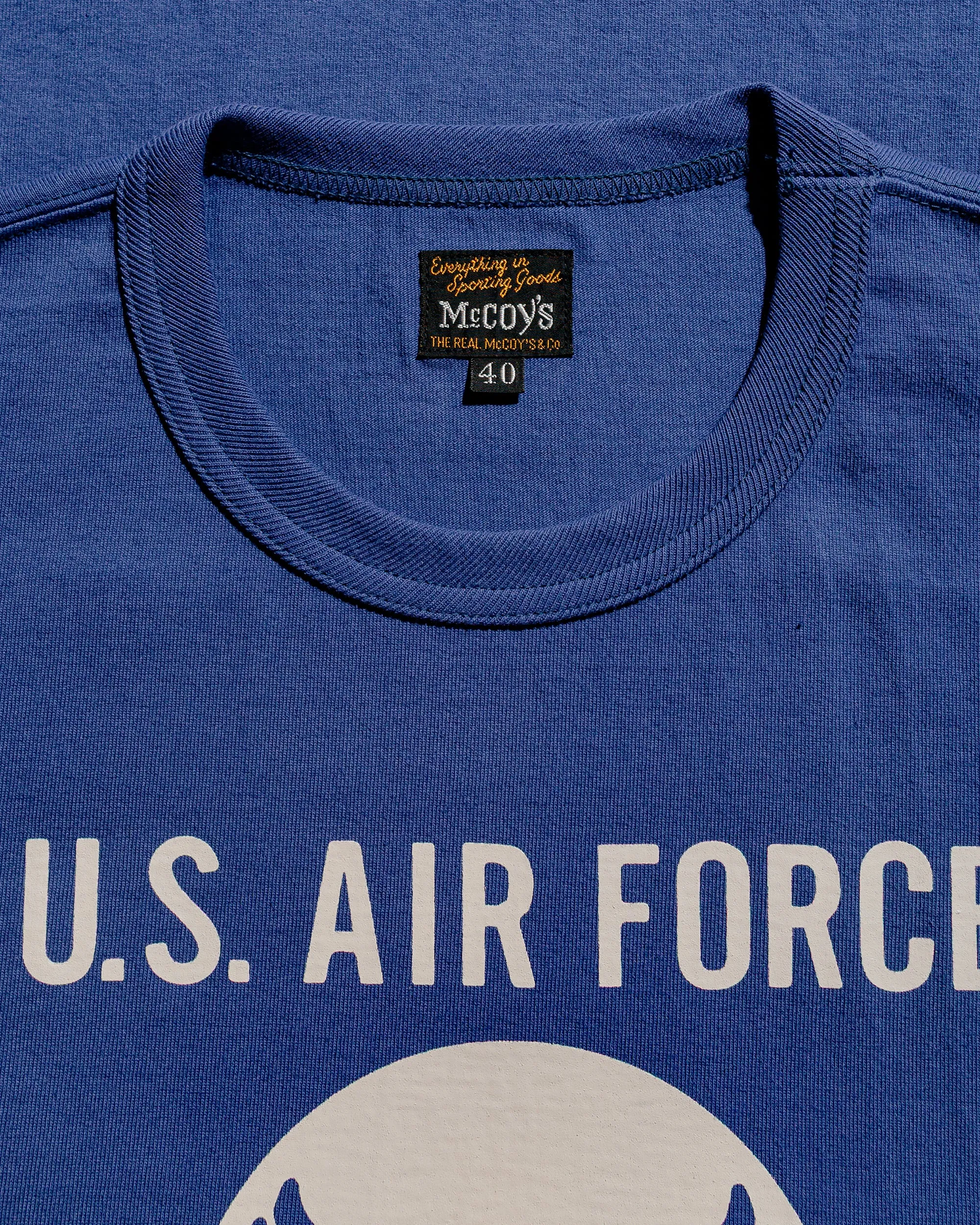 Sublimation Resistant Fabric The Real McCoy's MC25007 Military Tee / F.E. Warren Base MQ Navy