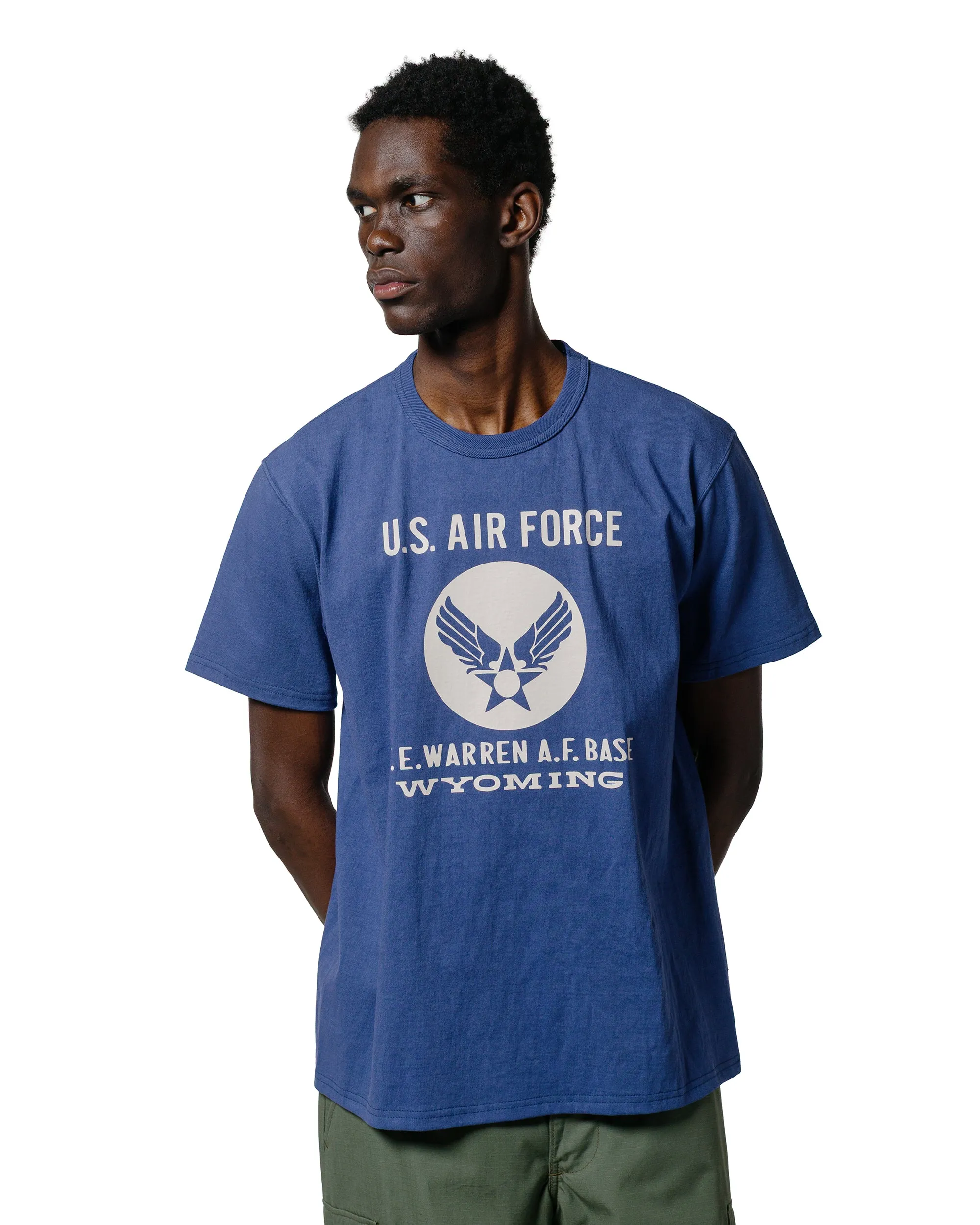Light Comfort Style Classic Wearable The Real McCoy's MC25007 Military Tee / F.E. Warren Base MQ Navy