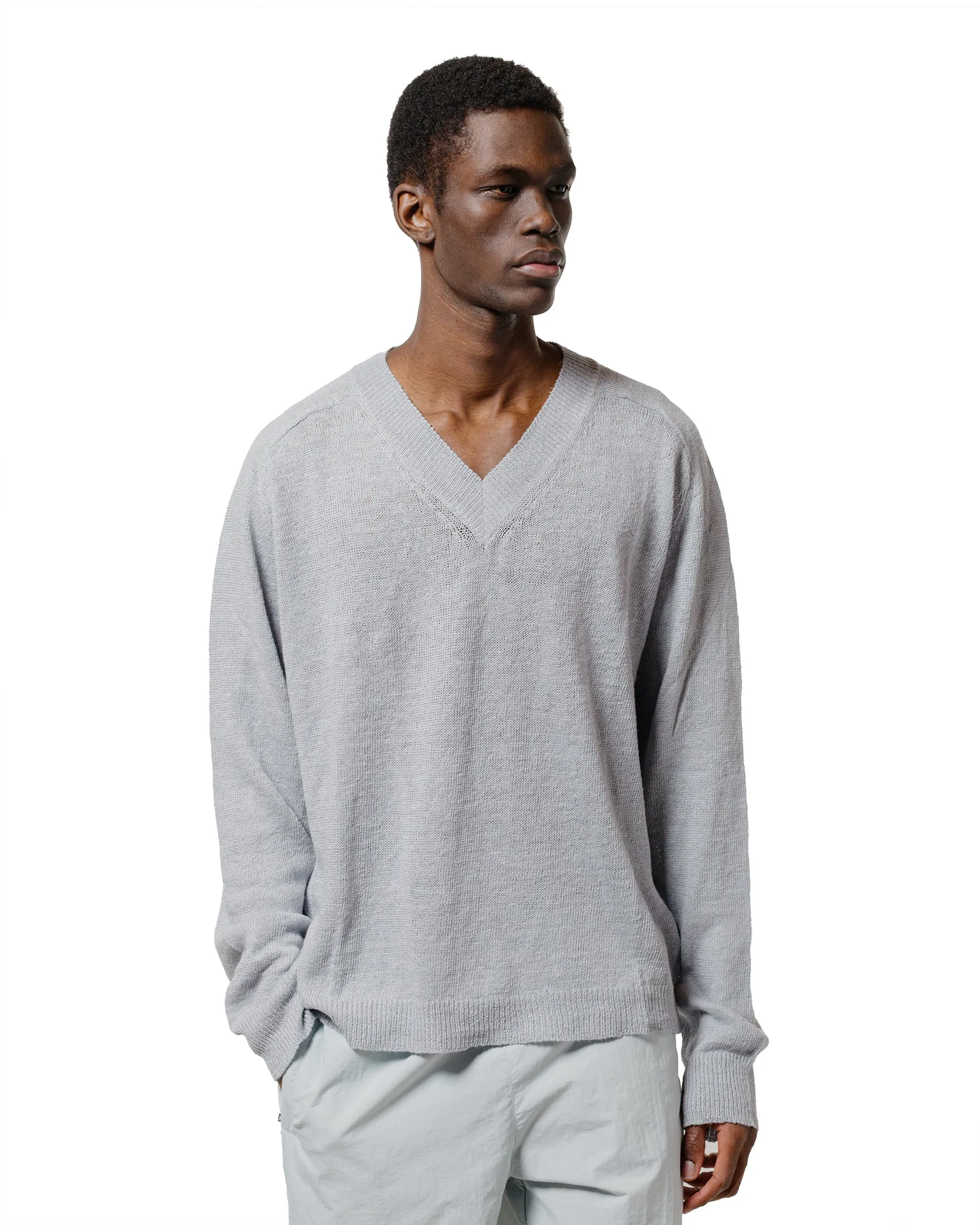 Daily Active Our Legacy Rue V-Neck Powder Blue Cyclone Linen