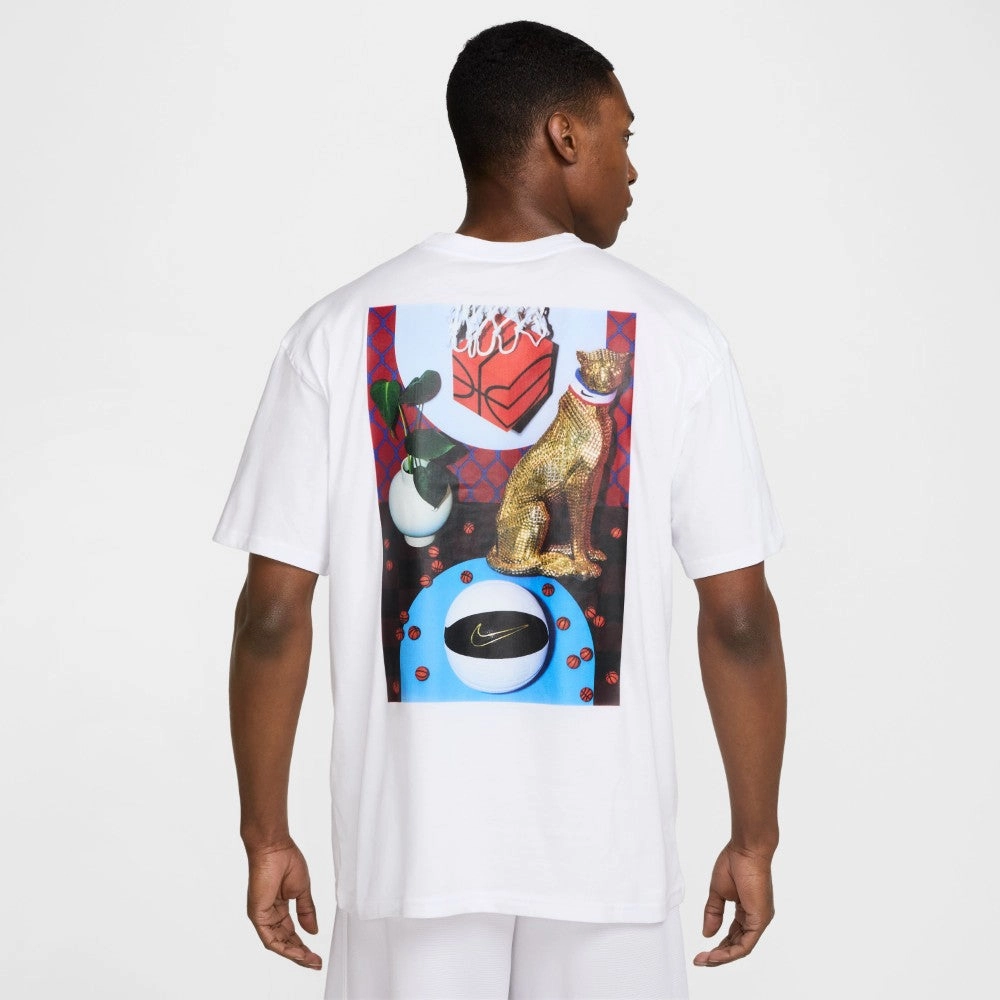 Subtle Embroidery Cozy Design M90 Basketball T-Shirt