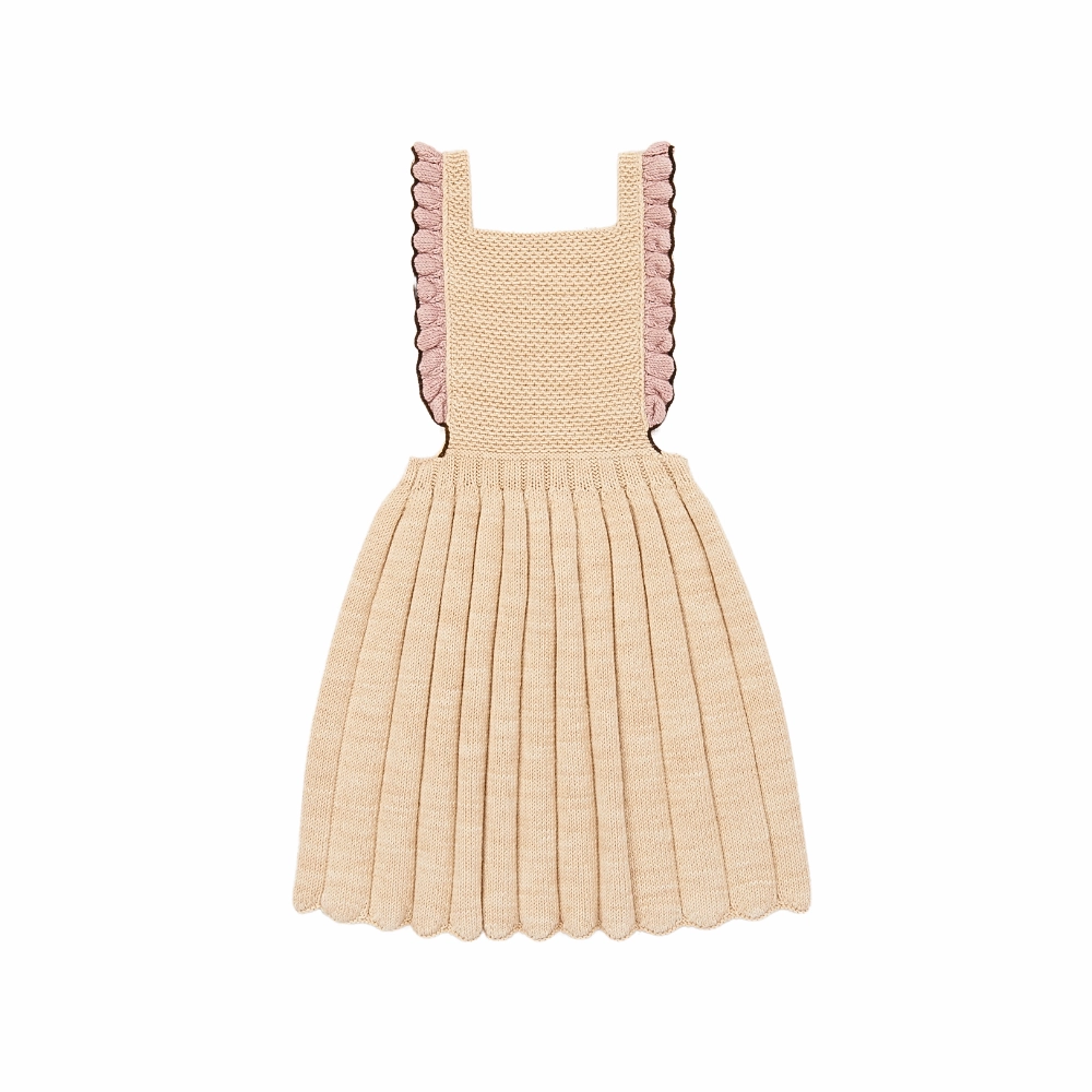 Misha & Puff Louisa Pinafore, Bisque Grace Walk Light and Comfortable Wear