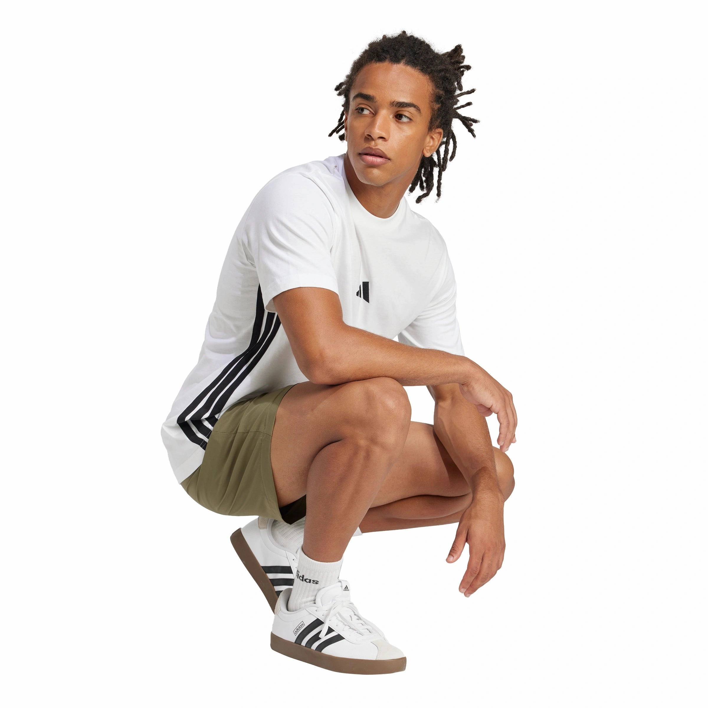 Essentials 3-Stripes Single Jersey T-shirt Seasonal Wear Cool and Chic