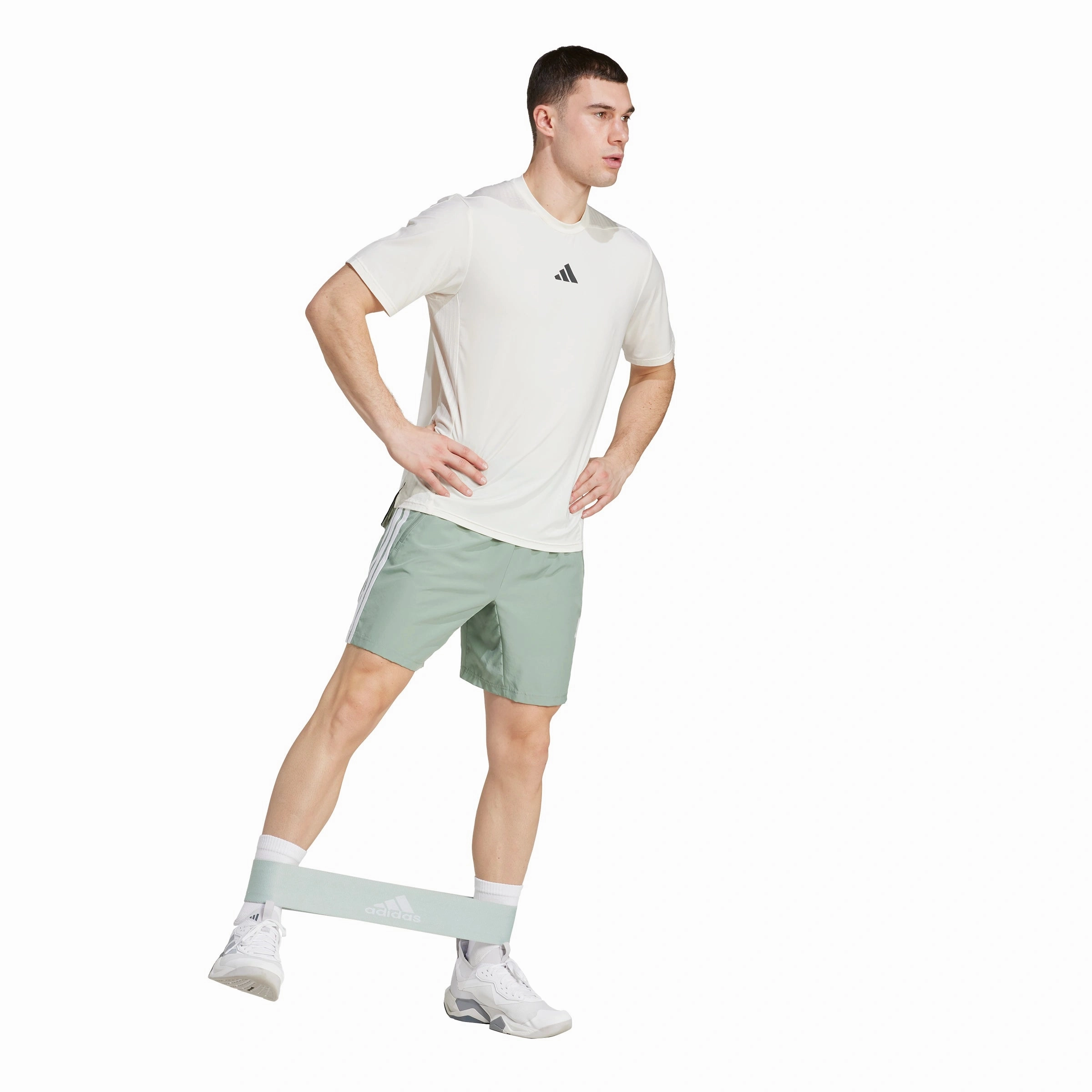 Active Lifestyle romper Essentials Training 3-Stripes Woven Shorts