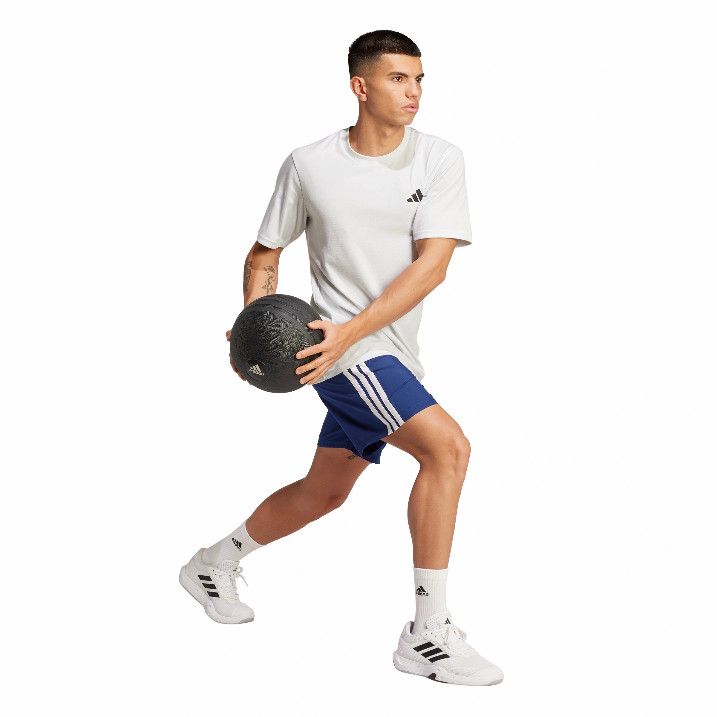 Essentials Training 3-Stripes Woven Shorts Mood Piece Comfortable Style