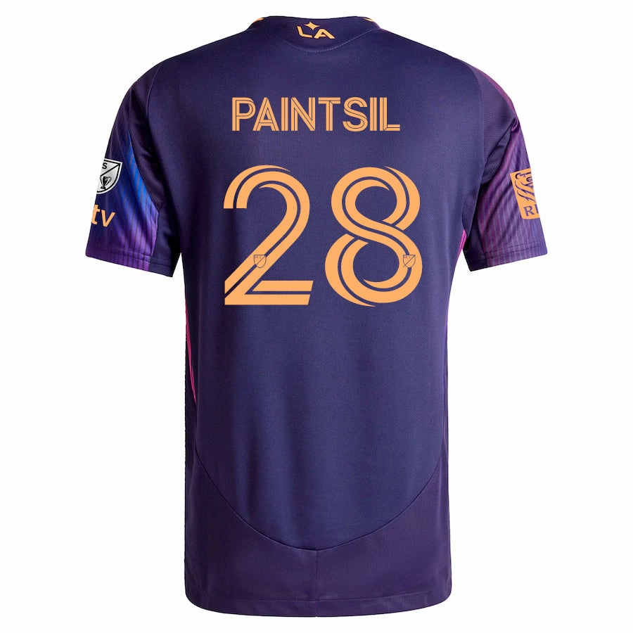 All Day Comfort Flex adidas Joseph Paintsil LA Galaxy Authentic Away Jersey w/ MLS   Apple TV   RBC Sponsor 25/26 (Purple)