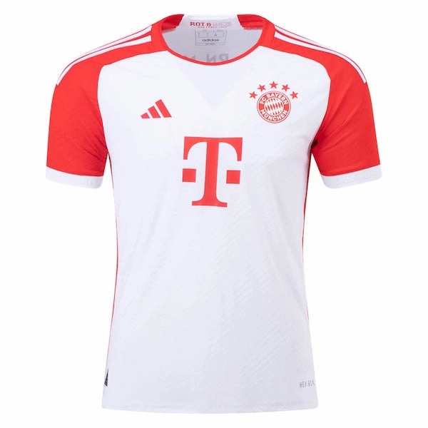 Sweat Ready Comfortable Inner Lining adidas Bayern Munich Authentic Home Jersey 23/24 (White/Red)
