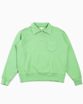 Lady White Co. Quarter Zip Sweatshirt Faded Green Summer Fashion Statement