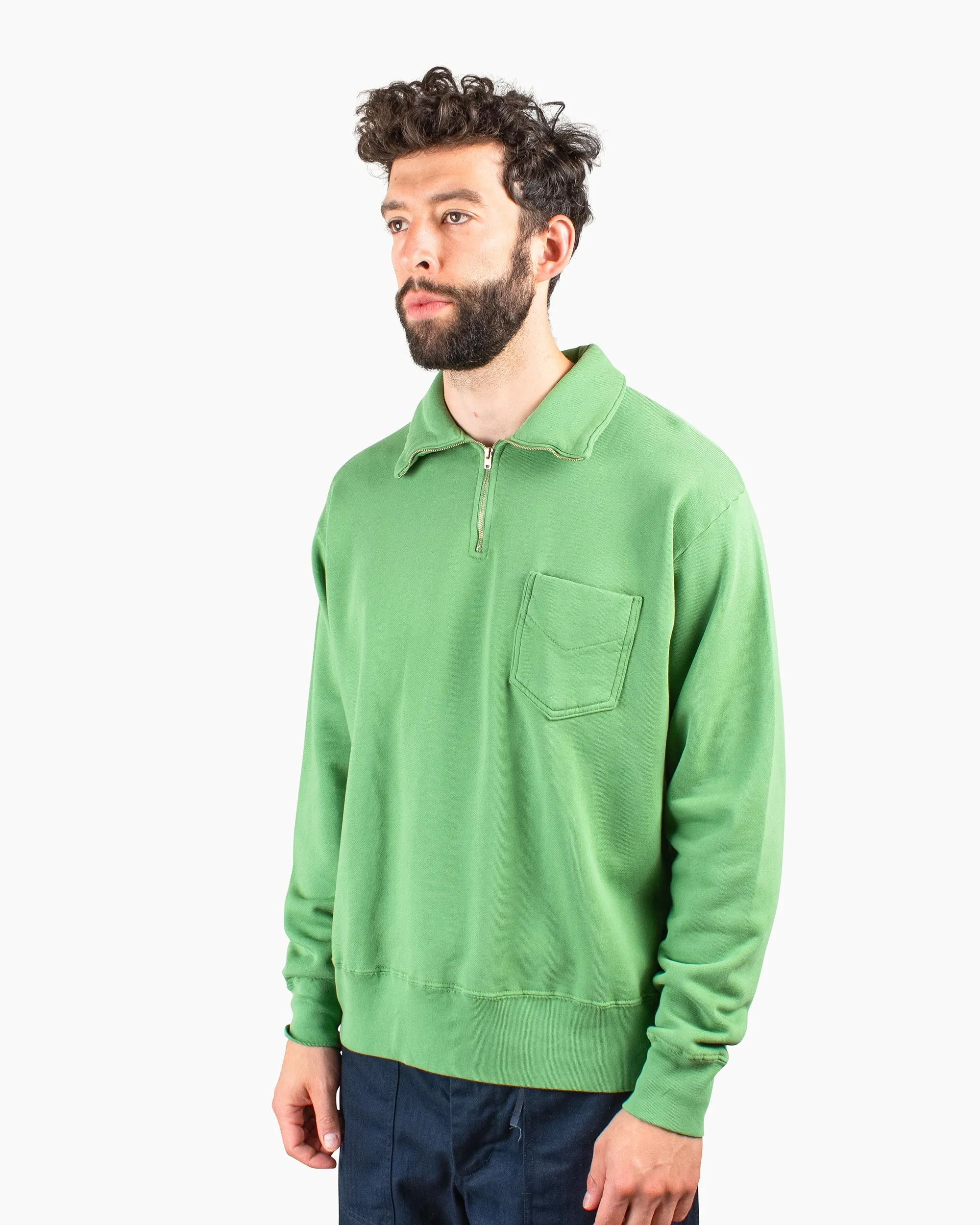 Lady White Co. Quarter Zip Sweatshirt Faded Green product pastel softness