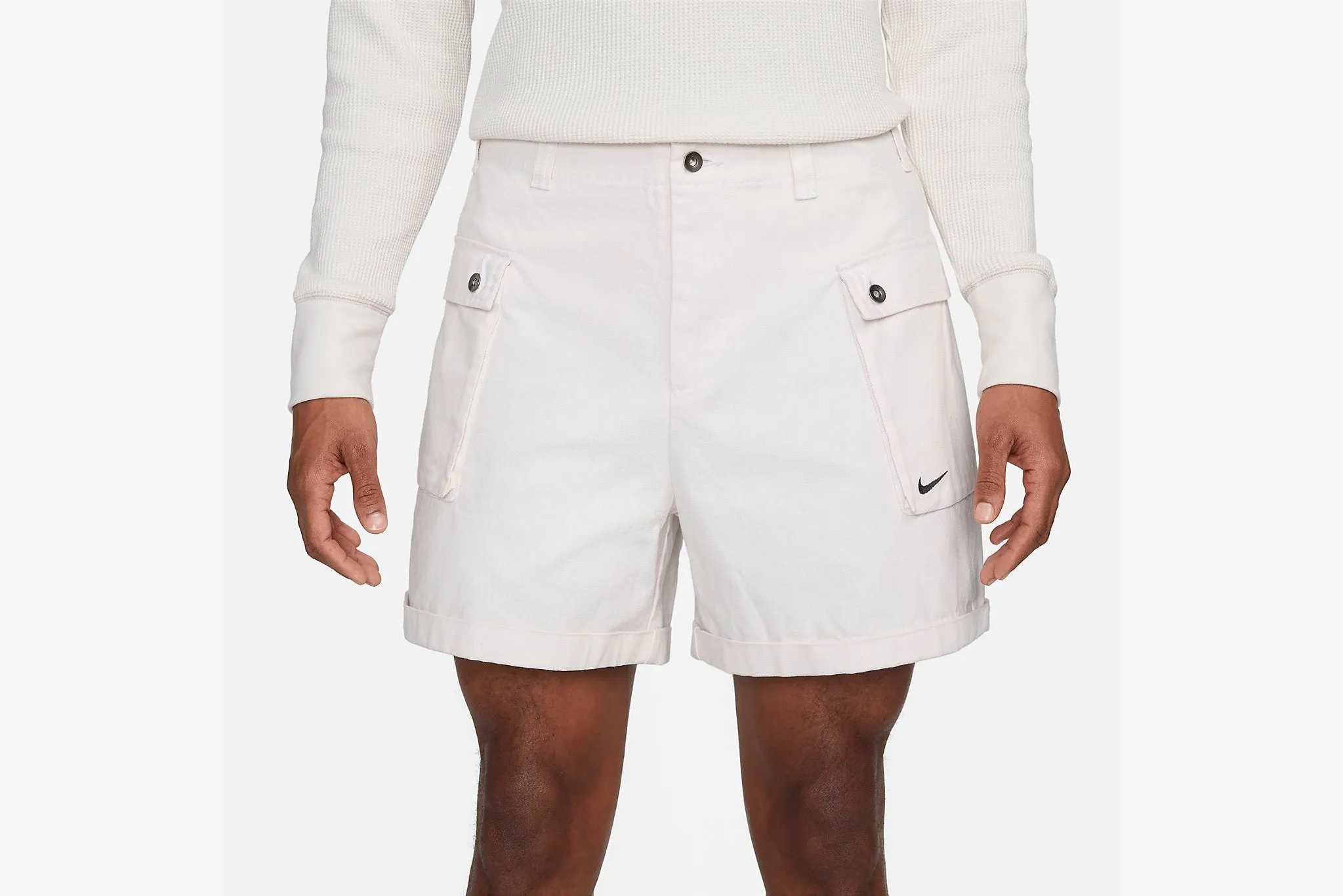 Nike "Woven P44 Cargo Short" M - White Classic Fashion FrictionResistantEdges