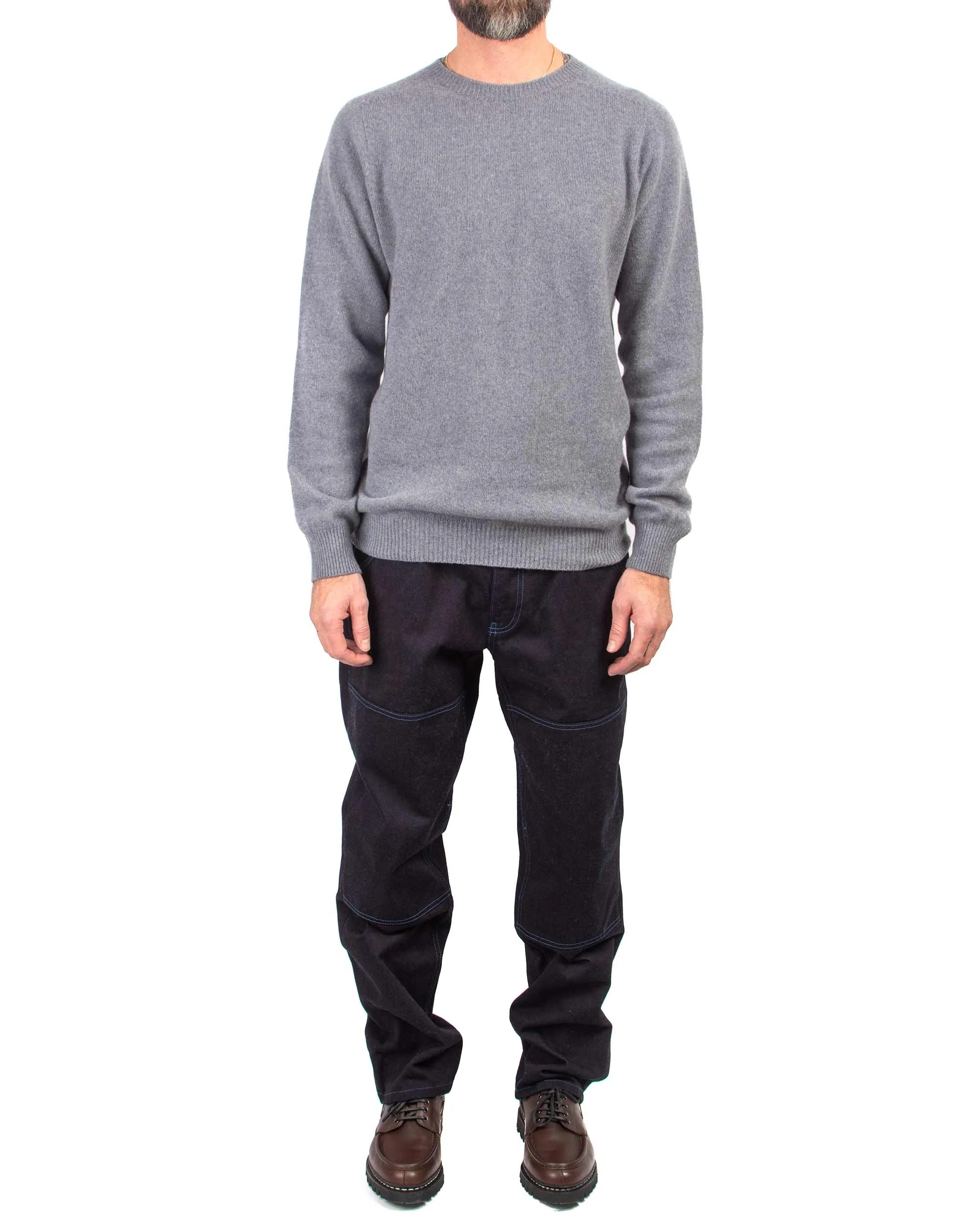 product holiday wearability Muscular Frame Lost & Found Wool Cashmere Sweater Pew Pew