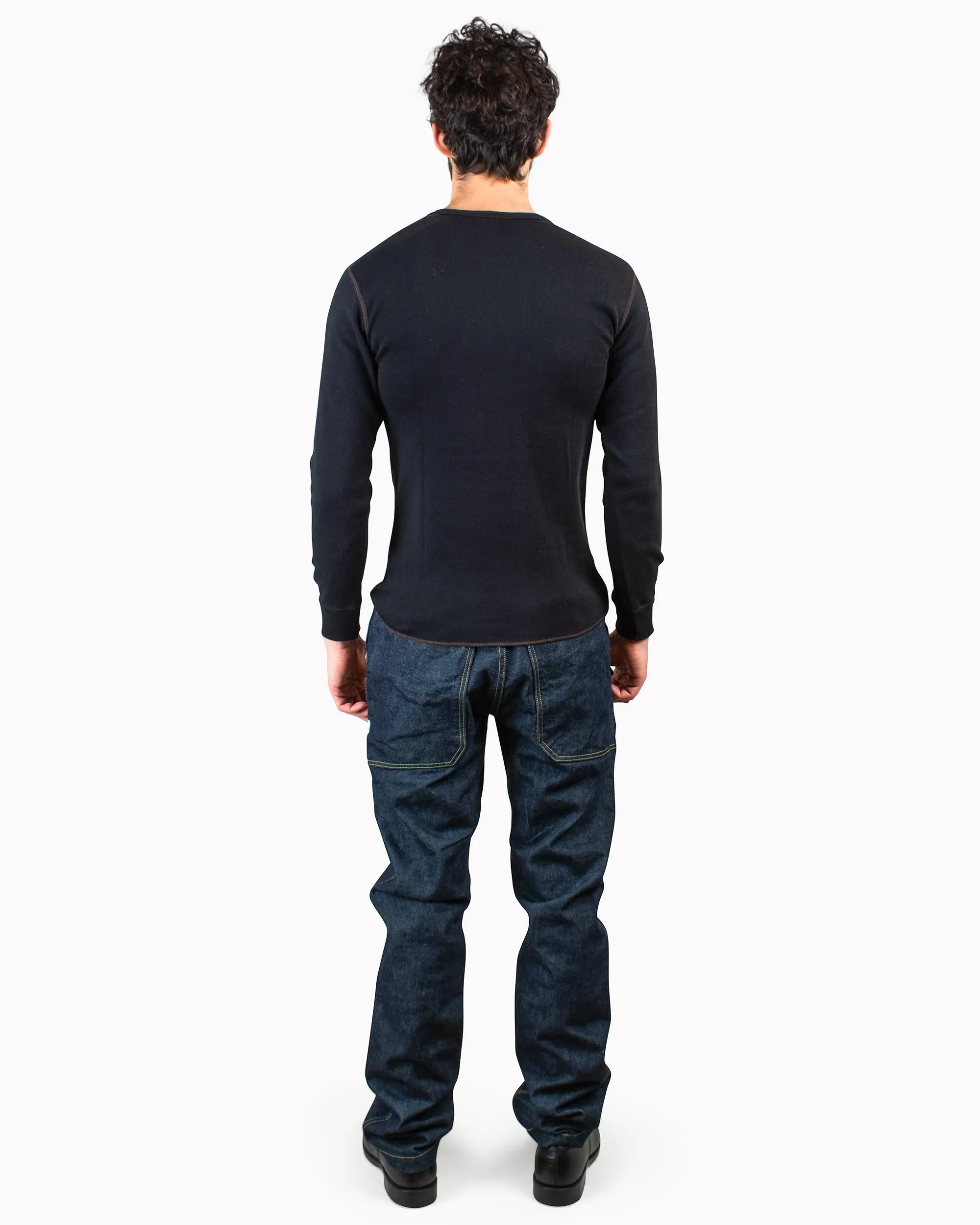 comfortable top Street Comfort The Real McCoy's MC16117 Union Shirt Long Sleeve Black