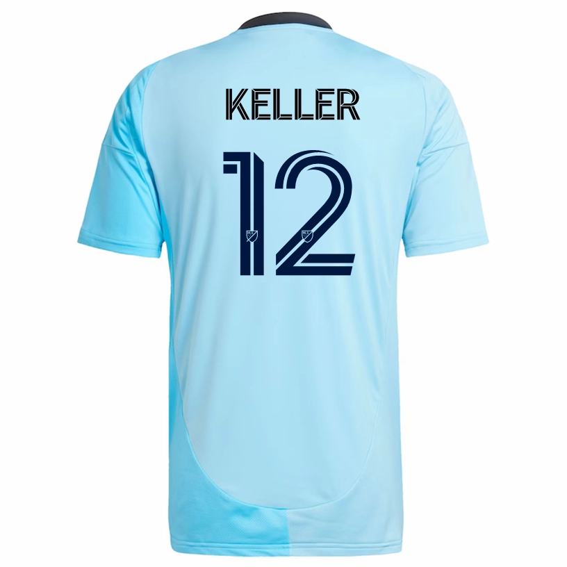 adidas Minnesota United Kipp Keller Away Jersey 25/26 (Zenith Blue) Moisture Control Microfiber Bonded Stitch Details