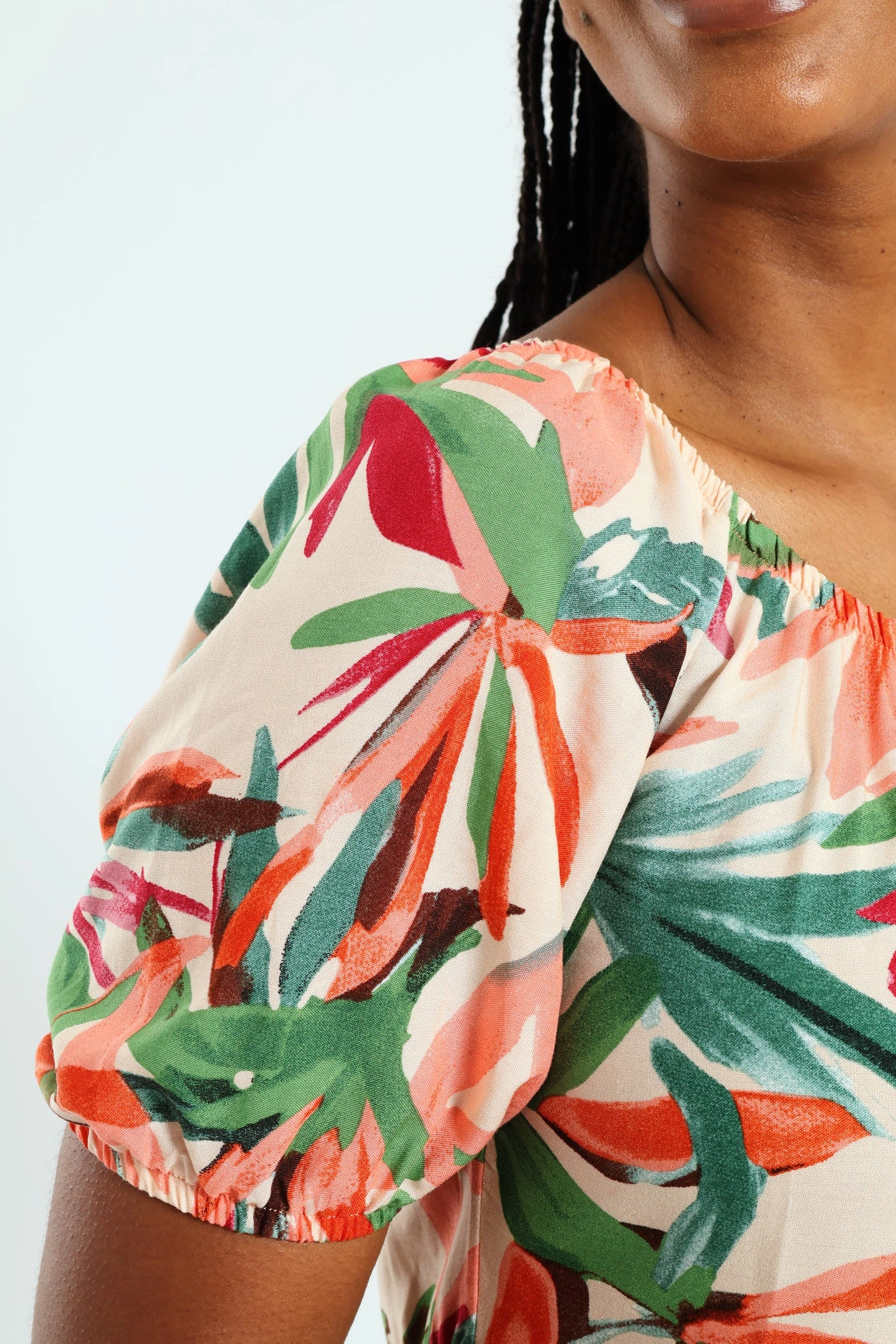 Printed Tiered Gypsy Mini Dress - Multi Classic Move Coastal Chic