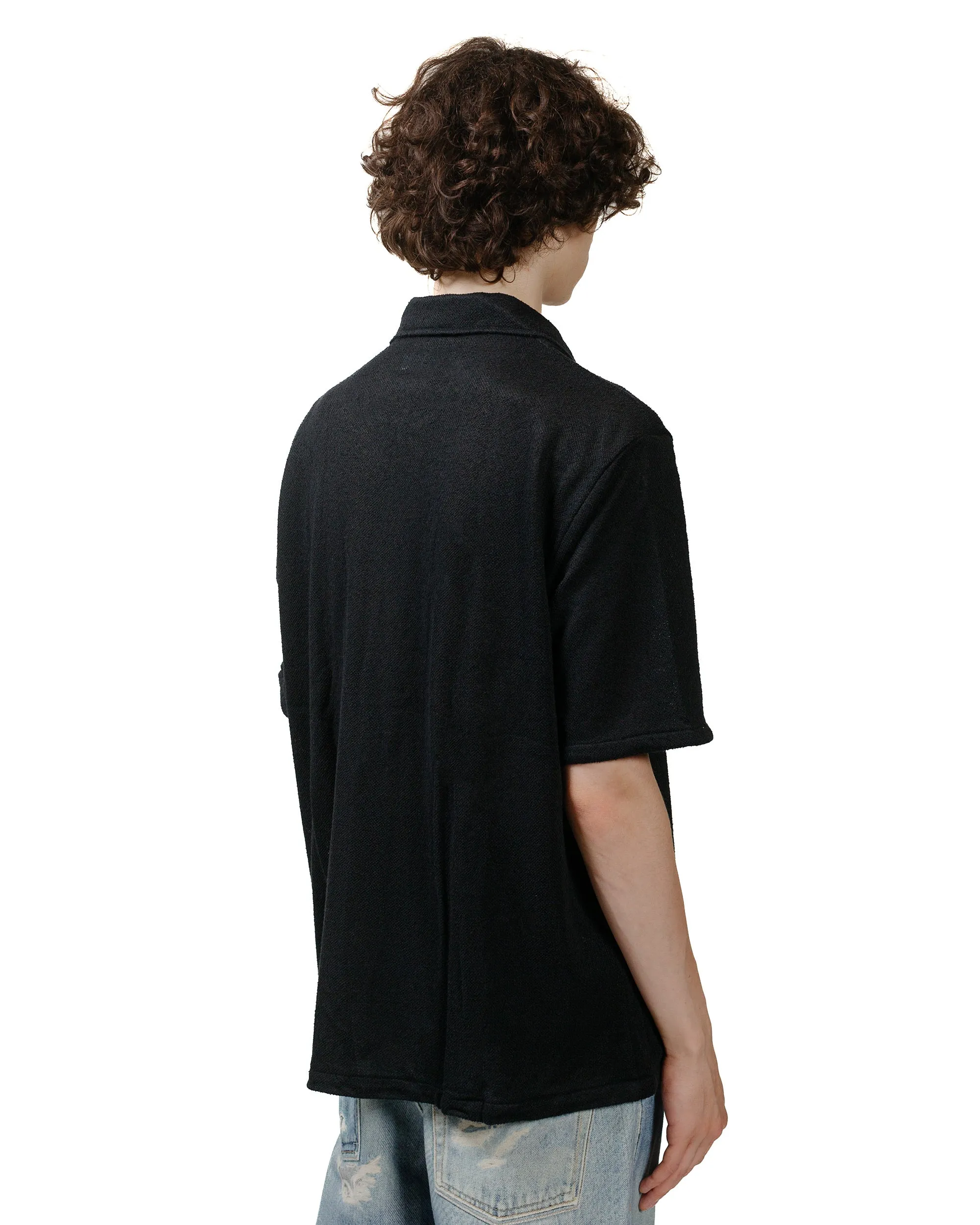 Our Legacy Box Shirt Shortsleeve Black Boucle Quick-Dry