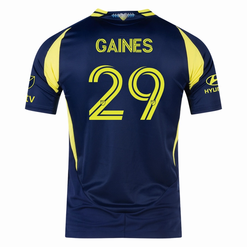 adidas Nashville Authentic Julian Gaines Away Jersey w/ MLS   Apple TV 25/26 (Tena Blue) Any Activity