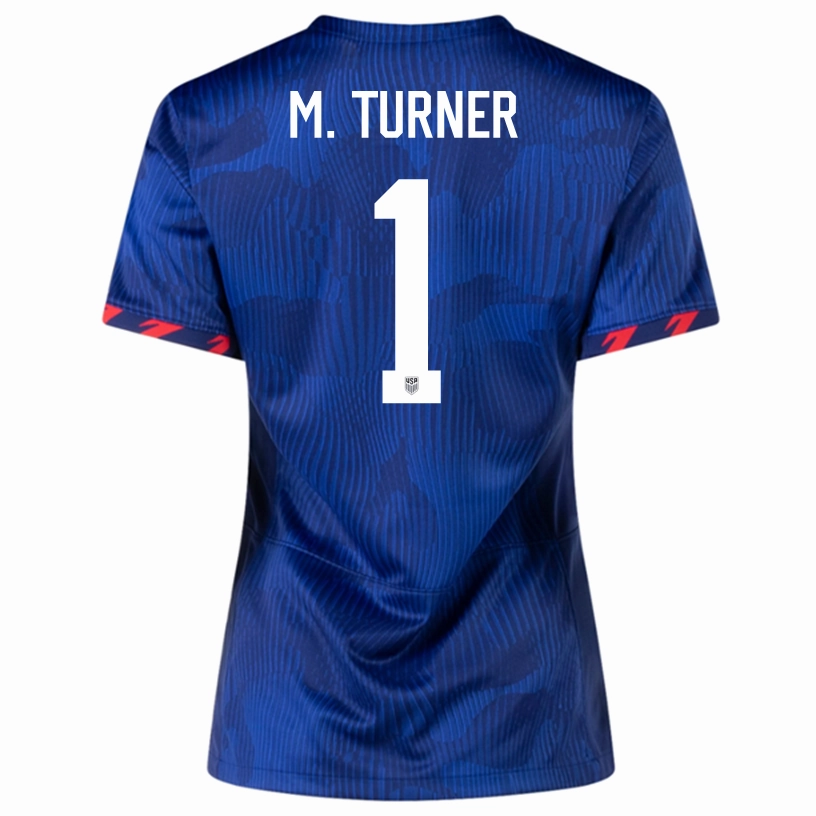 Nike Womens United States Matt TurnerAway Jersey 23/24 (Hyper Royal/Loyal Blue) No Chafe Sporty Outfit