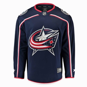 Zip Up Fanatics - Kids' (Youth) Columbus Blue Jackets Home Breakaway Jersey (879Y CBJH 2GD BWH)