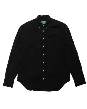Mesh Insert Active Wear Gitman Vintage Bros. Black Brushed Winter Seersucker Shirt