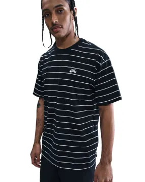 TemperatureRegulating Casual Look Nike SB M90 Stripe Tee - Black