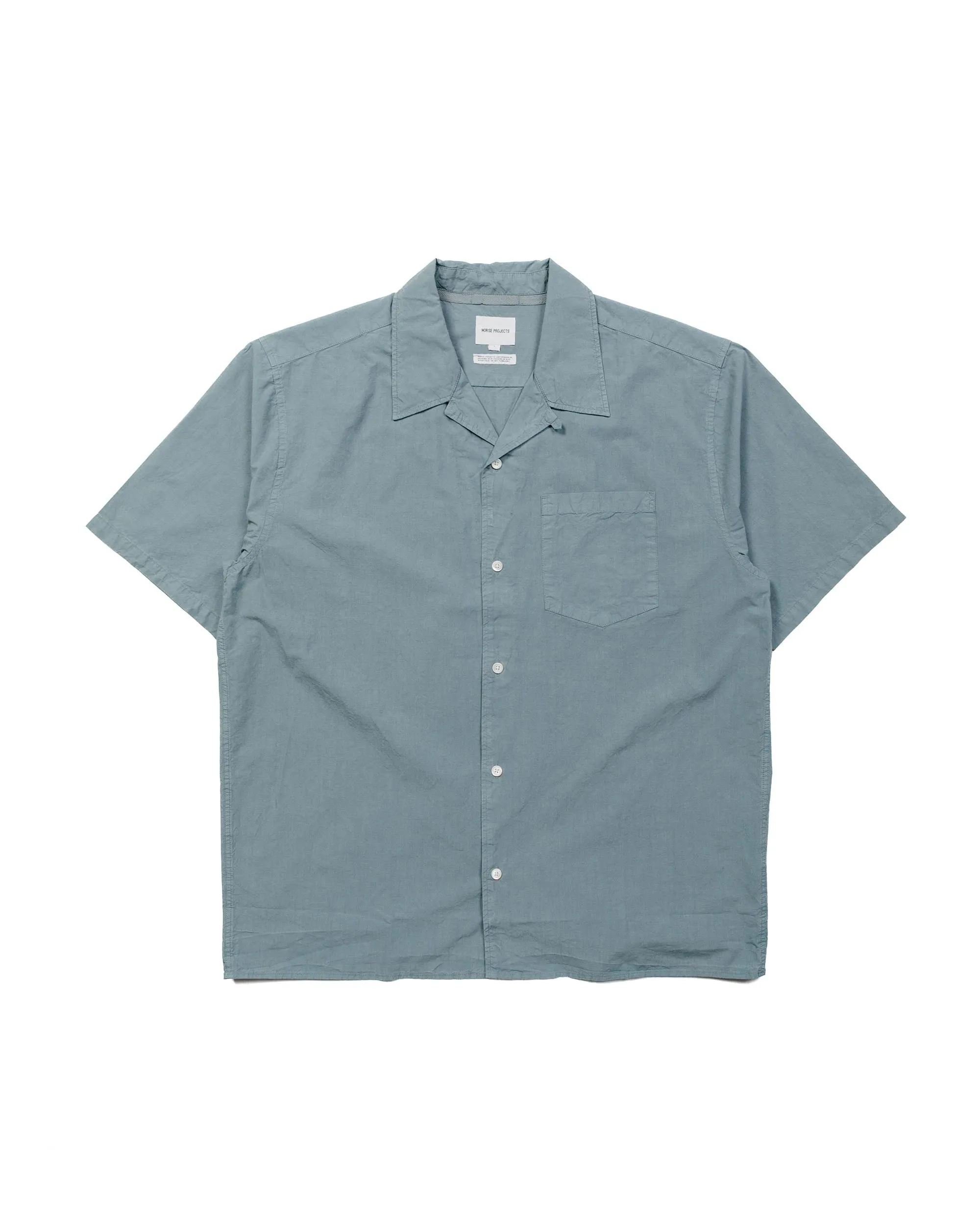 Norse Projects Carsten Tencel Light Stone Blue Pre Shrunk Cotton Blend
