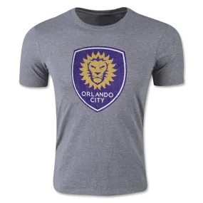 Fit For All Active Lifestyle adidas Men's Orlando City SC Heather Originals Vintage Tri-Blend T-Shirt (Gray)