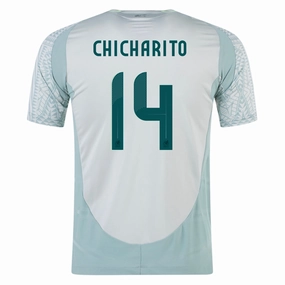 adidas Mexico Chicharito Away Jersey 24/25 (Linen Green) Cool Texture