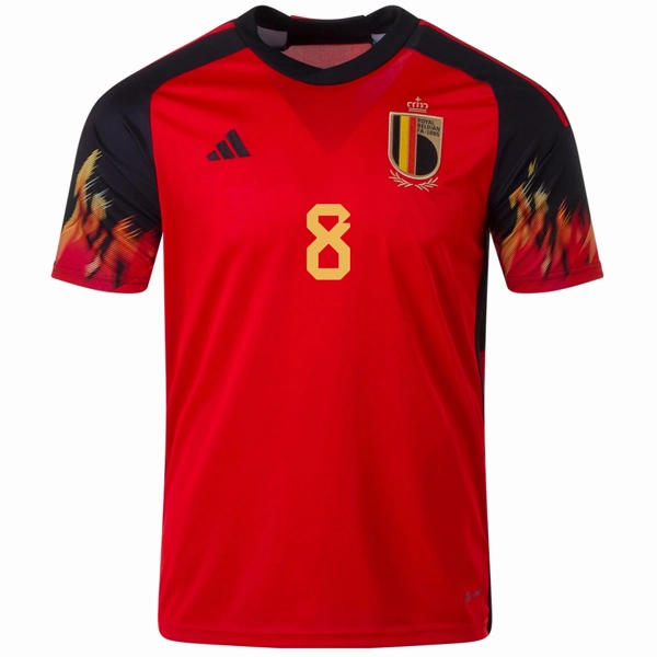 Flexible Apparel adidas Belgium Youri Tielemans Home Jersey 22/23 (Red/Black)