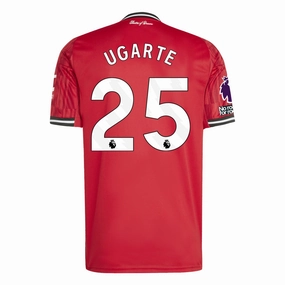 adidas Ugarte Men's Manchester United Home Jersey 25/26 w/ EPL   NRFR Patches (Red) Muscle Fit