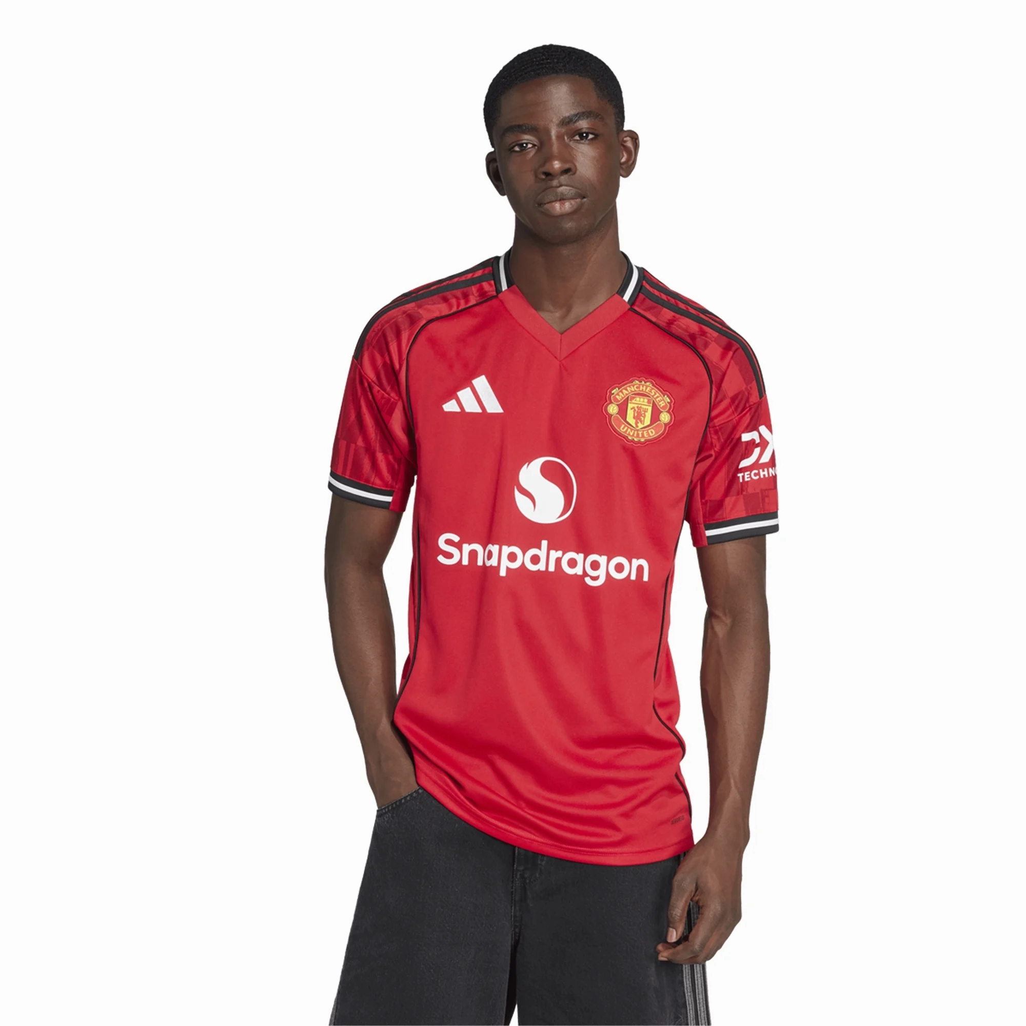 adidas Ugarte Men's Manchester United Home Jersey 25/26 w/ EPL   NRFR Patches (Red) No Bulk Thermal Insulation Layer
