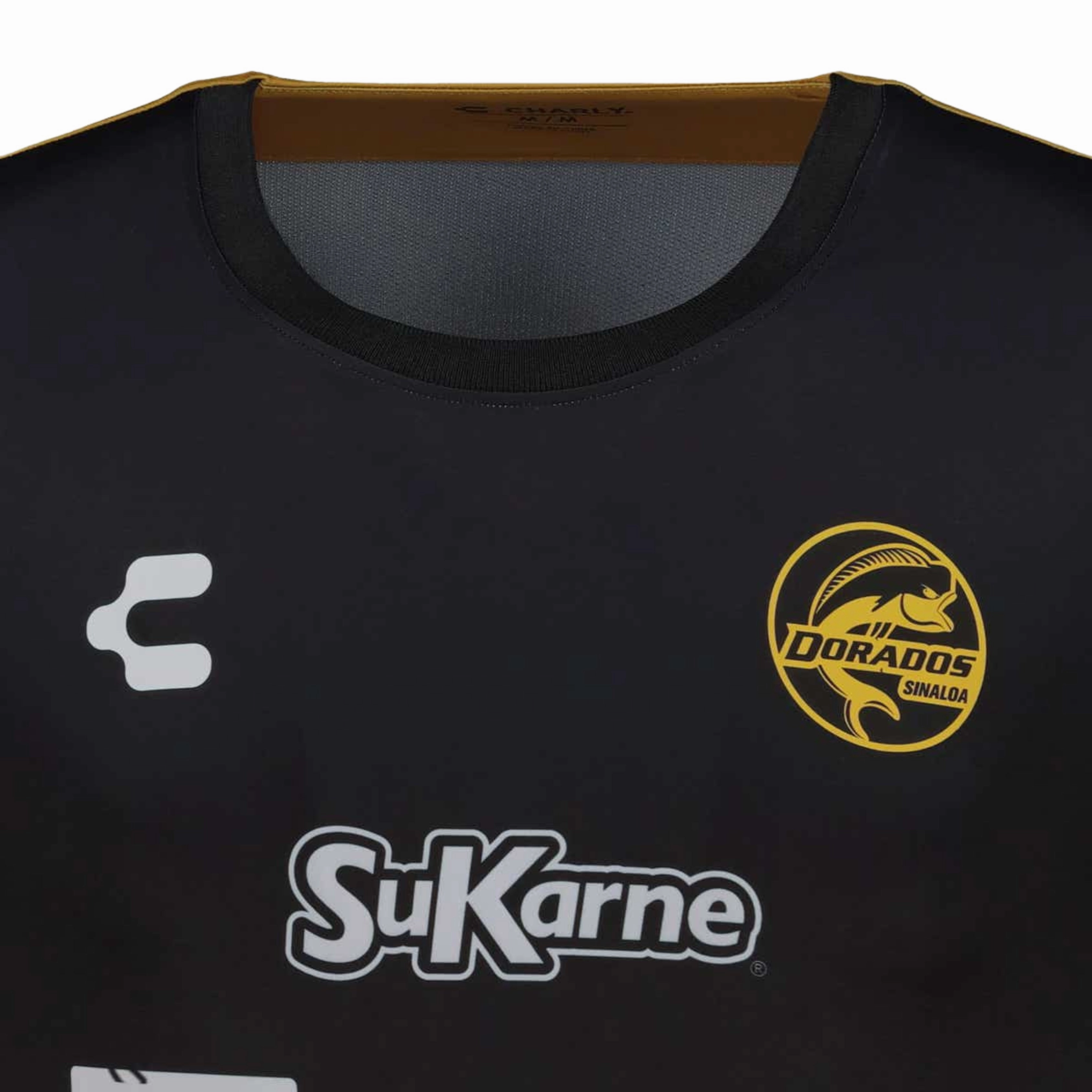 Charly Dorados 25/26 Home Jersey (Black/Gold) Breathable Layer