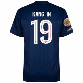 Nike Kang In Men's PSG Home Jersey 25/26 w/ Ligue 1 Patch   Champions Patch (Navy/Red/White) Flex Performance