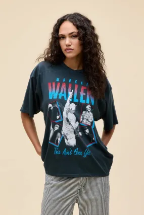 Daydreamer "Morgan Wallen 'This Ain't Over Yet' Oversized Tee" W - Vintage Black EcoFriendlyDyeProcess Daily Use