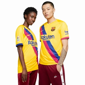 Airflow Ventilation System FC Barcelona 2019/20 Stadium Away Soccer T-shirts