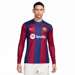 FC Barcelona Jersey 23/24 Long Sleeve T-Shirt stain resistant coating