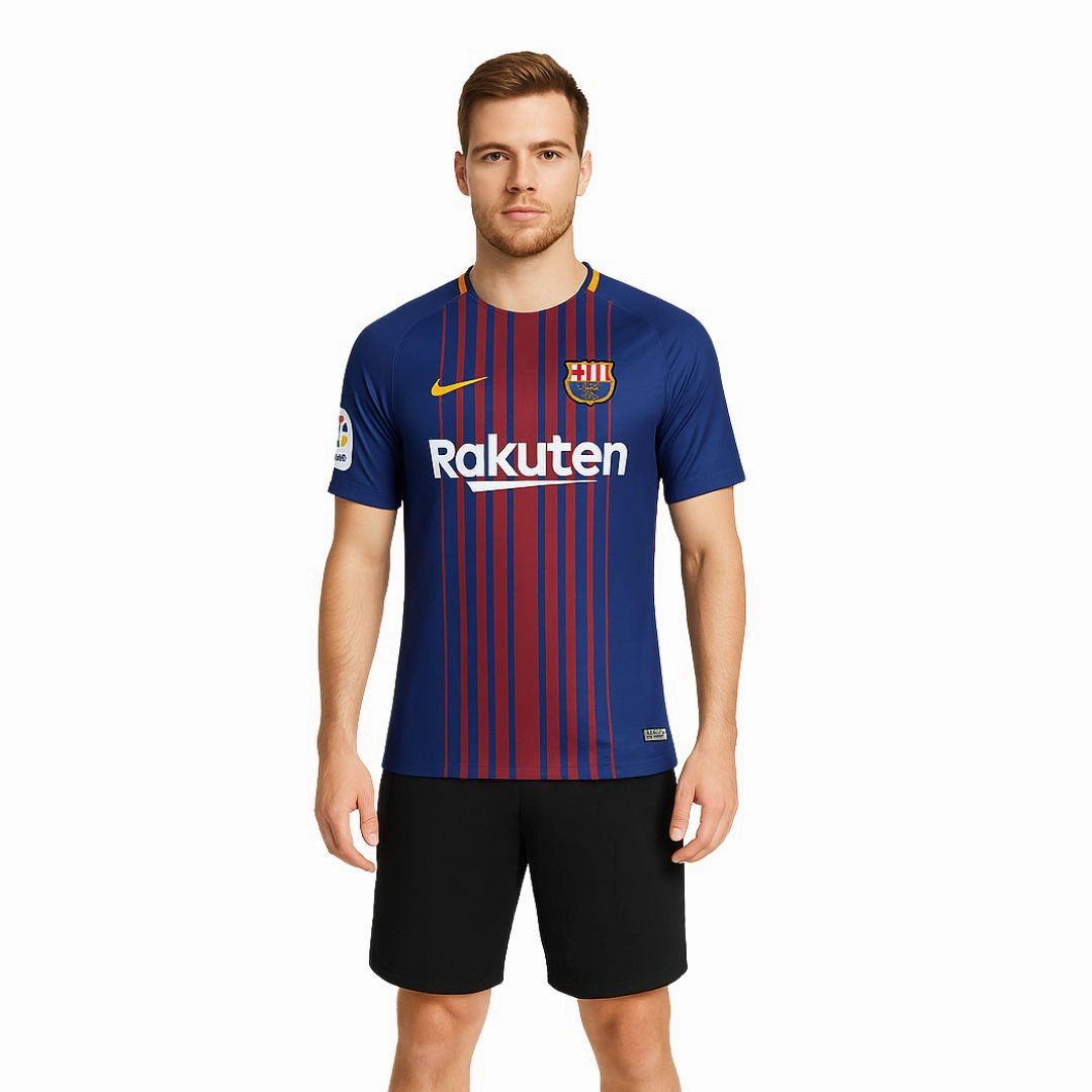 FCB Barcelona Stadium Home Jersey Anti Static Finish All-Purpose Wear
