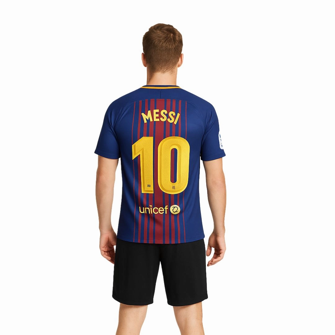 FCB Barcelona Stadium Home Jersey Universal Silhouette Fashion Layering