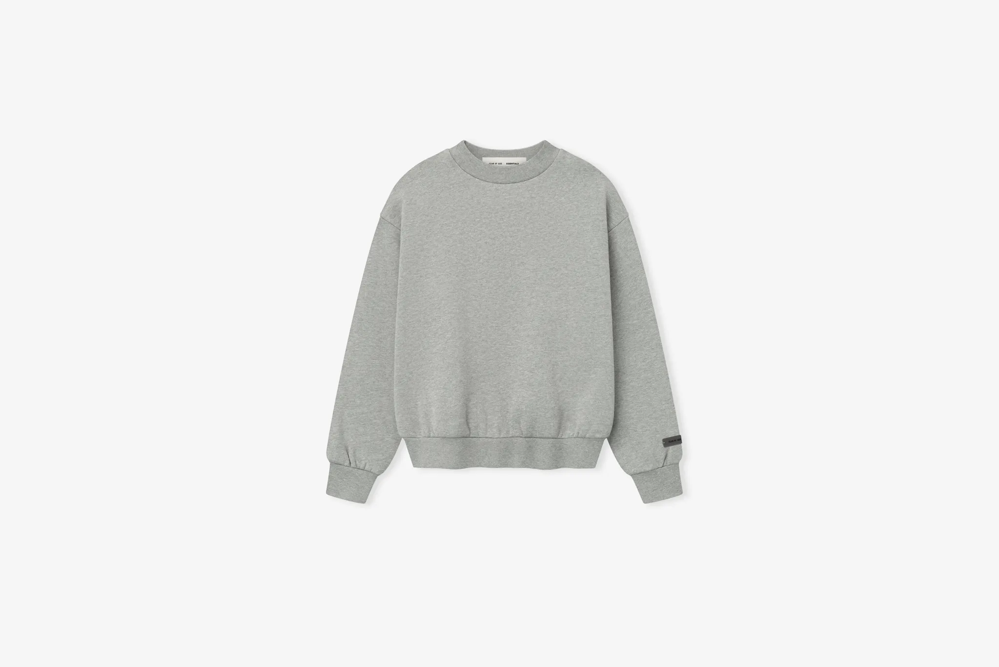 BreathableMesh Fear of God Essentials "Classic Fit Crewneck" W - Concrete Heather