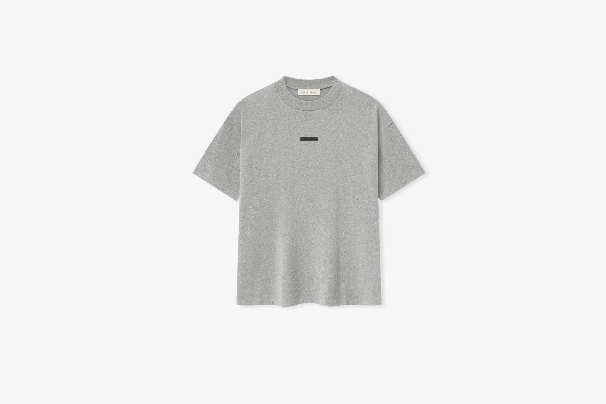 Fear of God Essentials "Classic T-Shirt" M - Concrete Heather Festival Air WrinkleResistantFabric