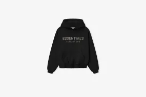 Fear of God Essentials "Fleece Hoodie" K - Jet Black Simple Dress