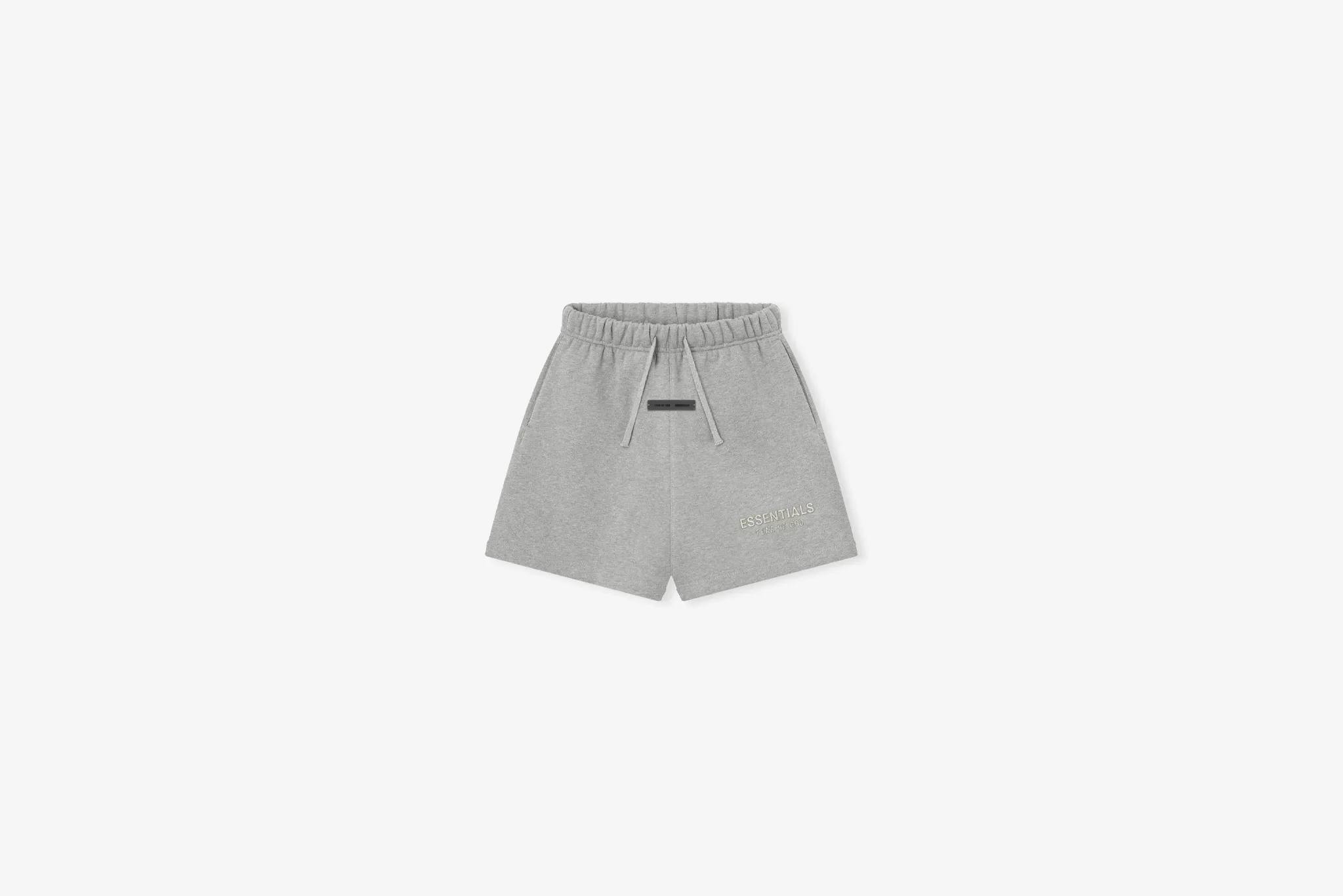 Trendy Jacket Fear of God Essentials "Fleece Soccer Short" K - Concrete Heather