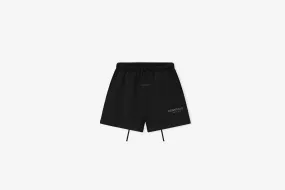 Recycled Polyester Regular Fit Fear of God Essentials "Soccer Fleece Short" M - Jet Black